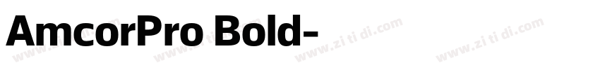 AmcorPro Bold字体转换